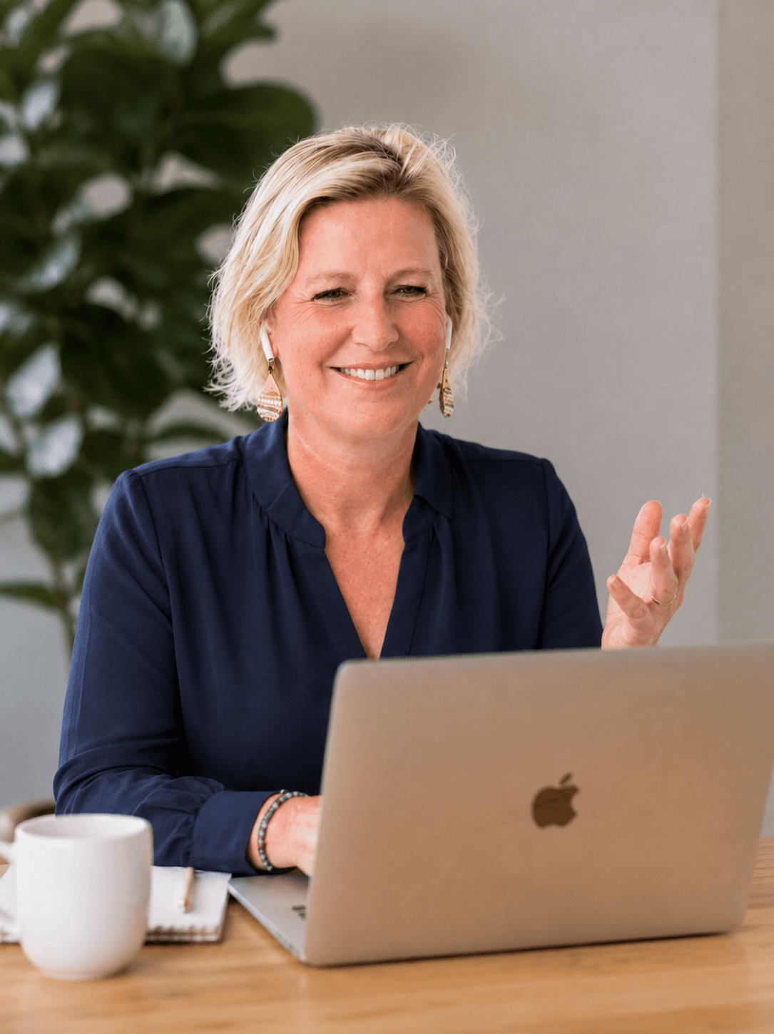 Marinka aan het werk